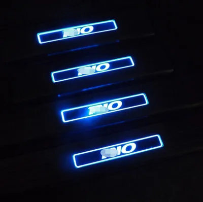 

Fits Russian RIO For Kia Rio 2011 2014-2017 Car Styling Door Sill With Led Welcome Pedal Car Stickers Auto Accessories 4pcs