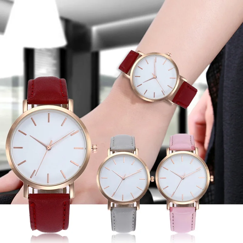 

MJARTORIA Leather Strap Watch Bracelet Ladies Watches Women Dress Clock Calendar Wristwatch For Women Montre Femme Drop Shipping