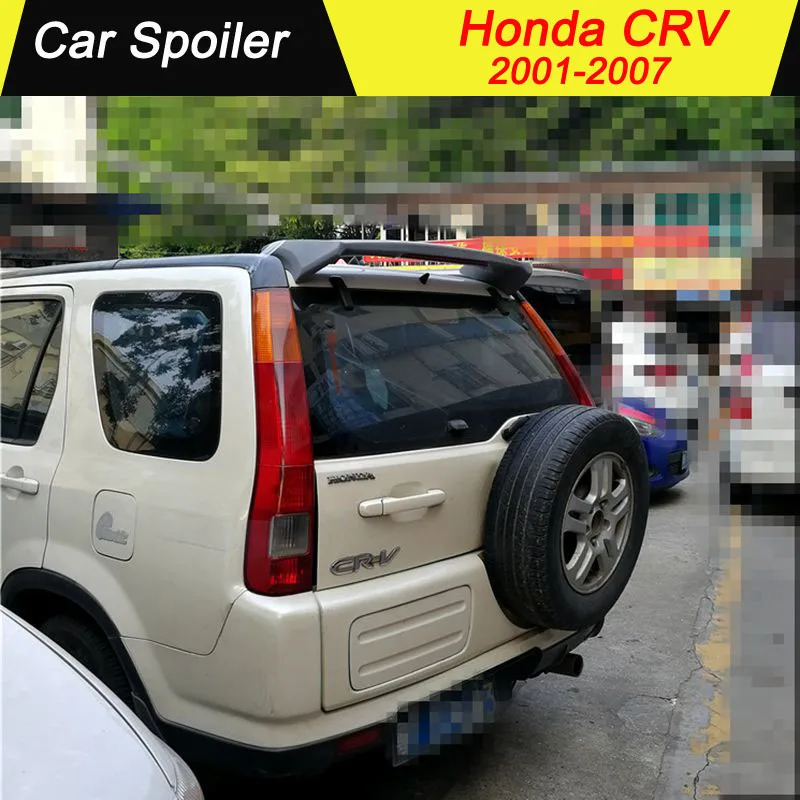 

For honda crv 2007 ABS spoiler high quality car tail wing decoration rear trunk wing for honda crv spoiler with LED light