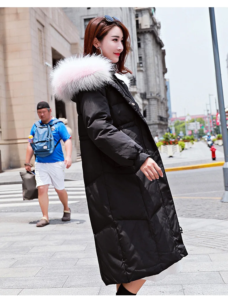 2018 Women Winter Parkas Long Jackets And Coats Adjustable Waist Female Thick Warm Coats Overknee Padded Outwear Jacket AS040 (26)