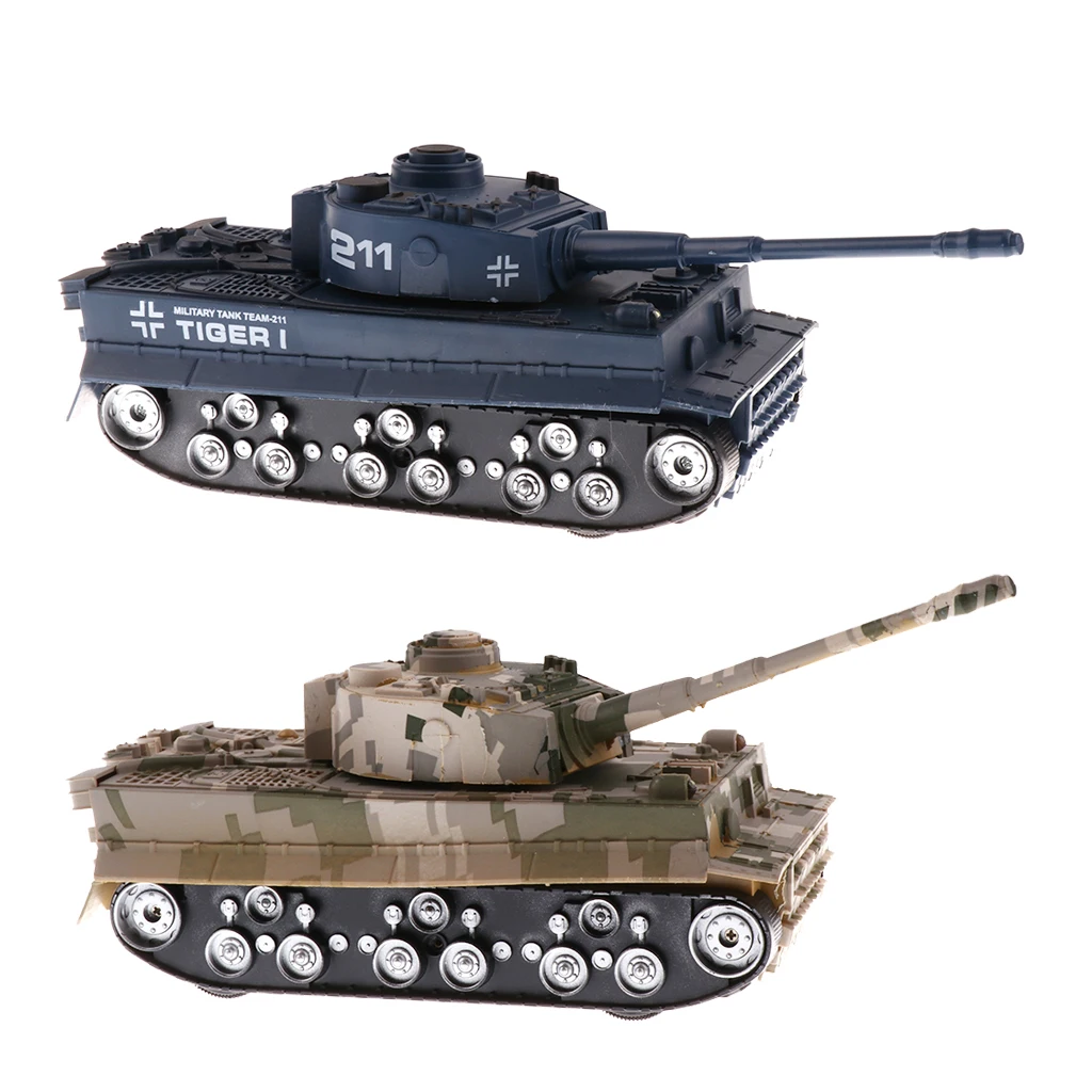 2 шт. 1/32 Немецкий тигр боевой танк Второй мировой войны армейская игрушка, модель автомобиля
