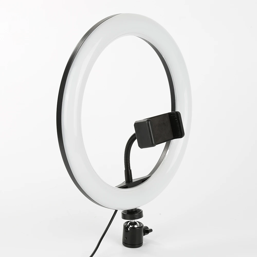 1" светодиодный светильник-кольцо туалетный светильник s 3000-6500K с регулируемой яркостью светильник ing USB кабель для макияжа Селфи
