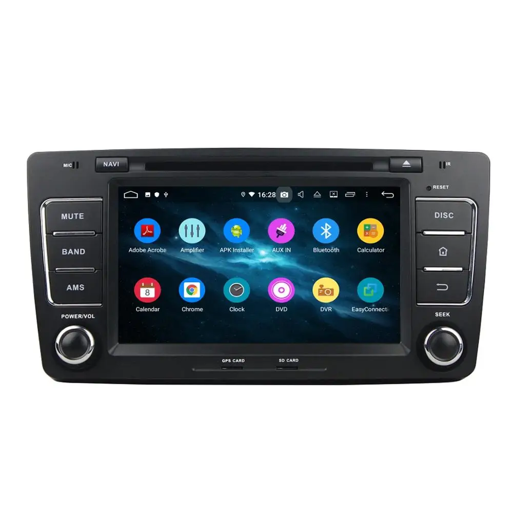 Top DSP 2 din Android 9.0 Octa Core 8" Car DVD GPS for Skoda Octavia 2012 2013 Car Radio 4GB RAM Bluetooth 4.2 4G WIFI USB 32GB ROM 1
