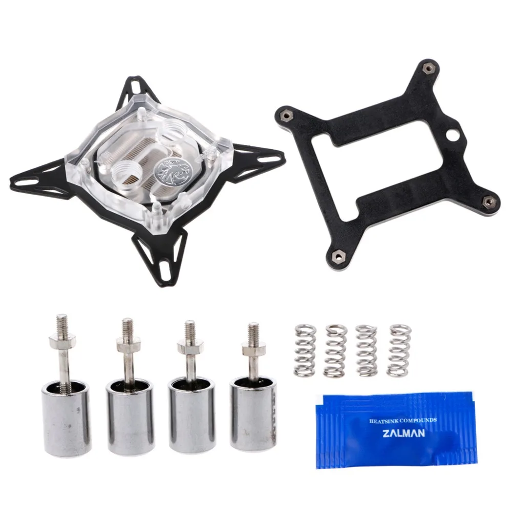 

PC Water Cooling Kit G1/4" Base Inner Channel PC Water Cooling Block For Intel 775/1150/1155/1156 CPU