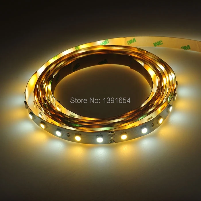 

DC24V Double Color 5050 LED strip 300leds/5M white warm white Two Color strip Light for showcase Decoration DHL Free Shipping