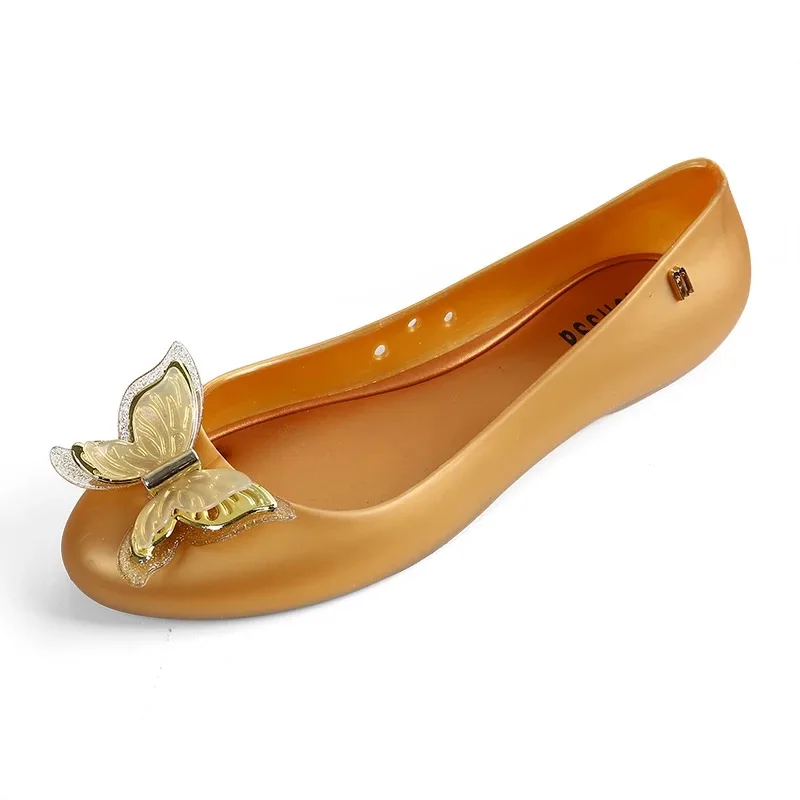

Mini Melissa Butterfly Woman Jelly Sandals Shoes For Girls 3D Bow Sandals Melissa Women Jelly Shoes Soft Sandals