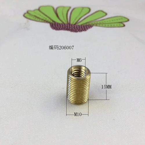 10pcs/lot Pure brass full dentin transfer adapter M12 turn M10 to M8 turn M6 to M4 connector - Цвет: 206007