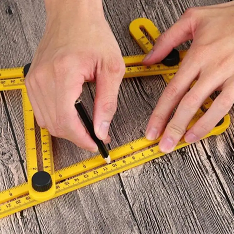 

Adjustable Four-Sided Folding Measuring Tool Multi-Angle Scale Ruler Useful Tool Explosive activities of the four foot ruler