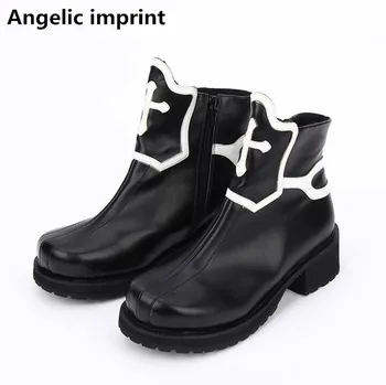 

Angelic imprint Women mori girl motorcycle punk boots lady lolita short ankle Boots woman high trifle heels pumps platform shoes