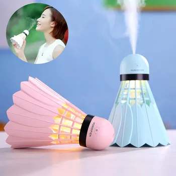 

Mini Badminton Humidifier USB Air Diffuser with LED Night Light Humidifier for Home Office HY99 AP08