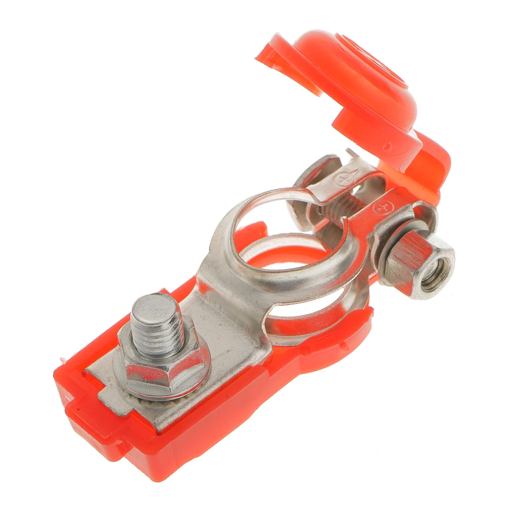 1 Pair Replacement Auto Car Battery Terminal Clamp Clips Black+Red Connector
