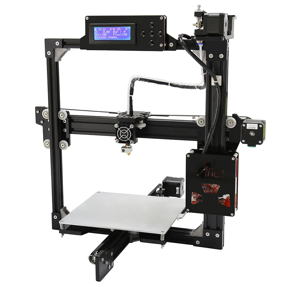 Anet A2 i3 3D-принтеры акриловая рамка последним Reprap Prusa i3 DIY Kit с комплектом инструментов Impressora, ЖК-дисплей 10 м нити