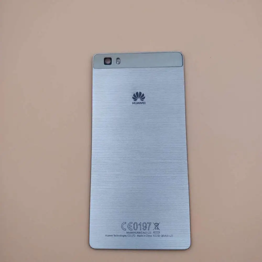 huawei P8 Lite, задняя крышка для батареи, задняя дверь для huawei P9Lite, Задняя стеклянная крышка, корпус, чехол, замена панели - Цвет: Gold P8 lite 2017