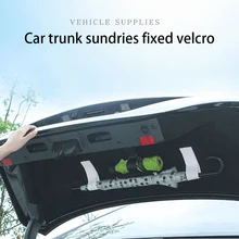 2 шт./компл. багажник автомобиля фиксированной ремень автомобильный Стайлинг автомобиля Стикеры Ремни крепления повязки сумка для хранения печатной ленты Органайзер Эластичный ремешок