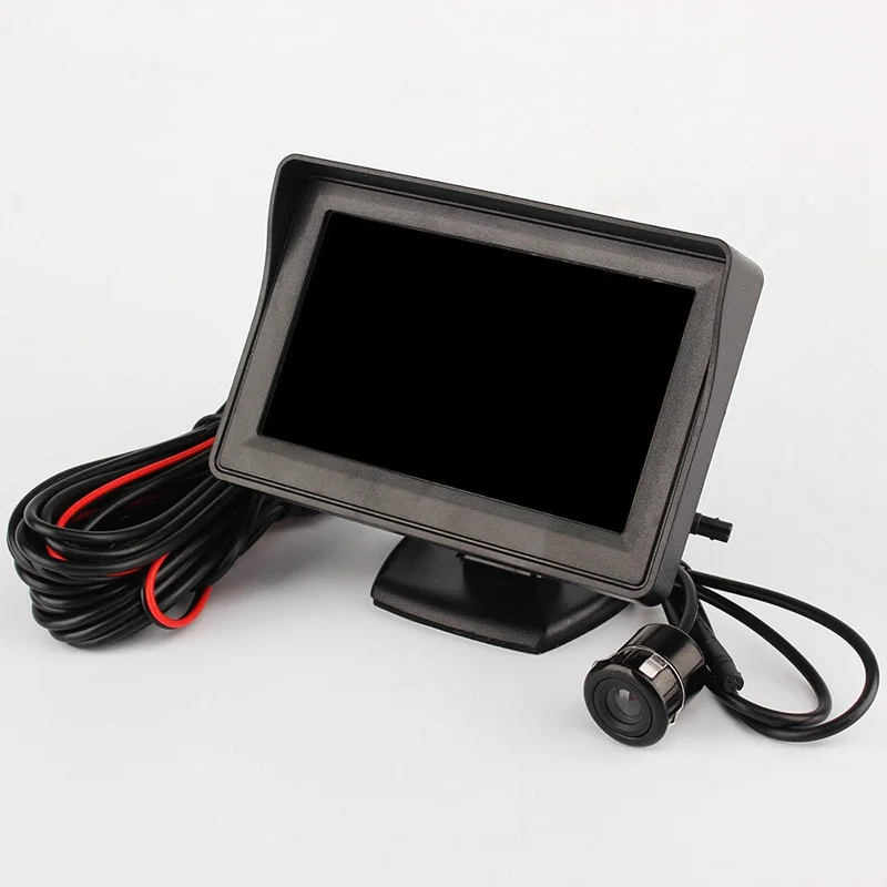 VicTsing автомобильный монитор 4,3 ''lcd Автомобильная камера заднего вида резервный задний реверс парковочная камера комплект авто автомобильные мониторы заднего вида NTSC