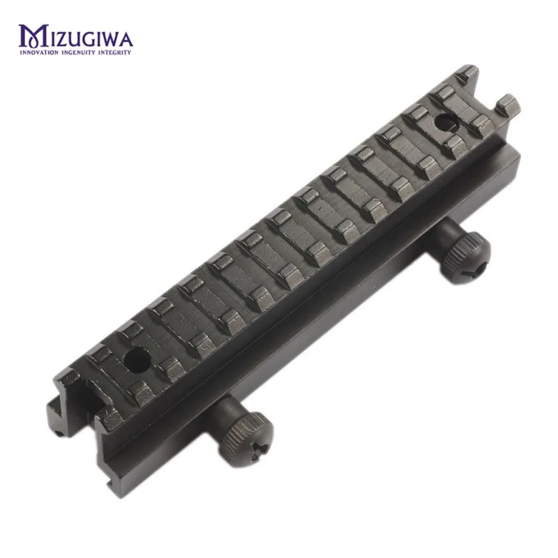 MIZUGIWA AR Riser Mount Weaver Picatinny High Profile See Thru 20 мм с 13 слотами Weaver Picatinny Rails плоский верх винтовка пистолет