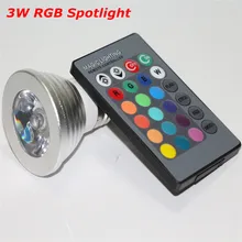 16 Цвета изменяемый RGB Рождественский Декор светодиодный ночной Светильник E27 3W 110V 220V Светодиодный светильник Точечный светильник лампочка+ 24-кнопочный ИК-пульт дистанционного управления