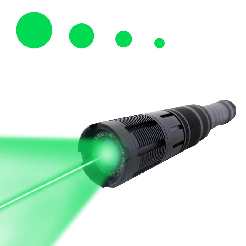

Tactical 520nm Subzero Green Laser Flashlight Handheld High Power 500mw Long Distance Adjustable Laser Designator