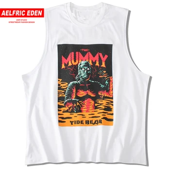 

Aelfric Eden Japanese Style Letter Pattern Printed Sleeveless Tank Mens 2019 Summer Harajuku Casual Male Vest Hip Hop Streetwear