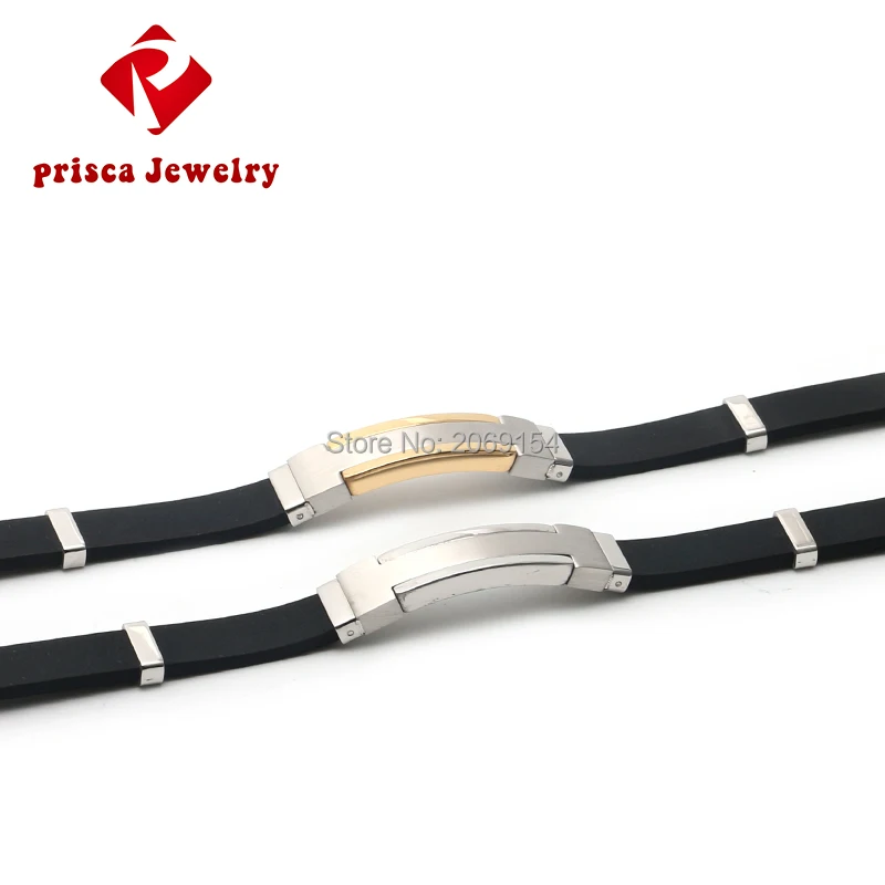 Мужской резиновый браслет очаровательный модные мужские ювелирные изделия из