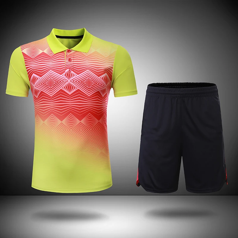 Именная цветная одежда для бадминтона для женщин/мужчин, одежда для бадминтона, одежда для настольного тенниса, рубашка для бадминтона+ шорты 205