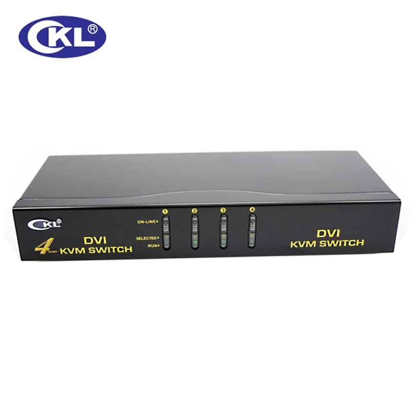 CKL USB DVI KVM переключатель с 4 портами поддержка портов аудио автоматический сканер