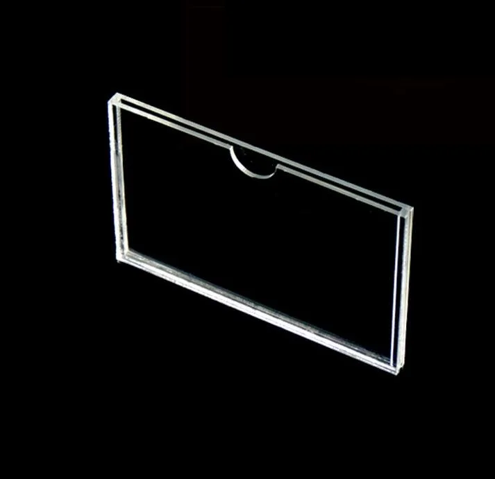 89x127 мм маленький двойной акриловый слот прозрачная фоторамка Слот прозрачная коробка плексигласовая пластина