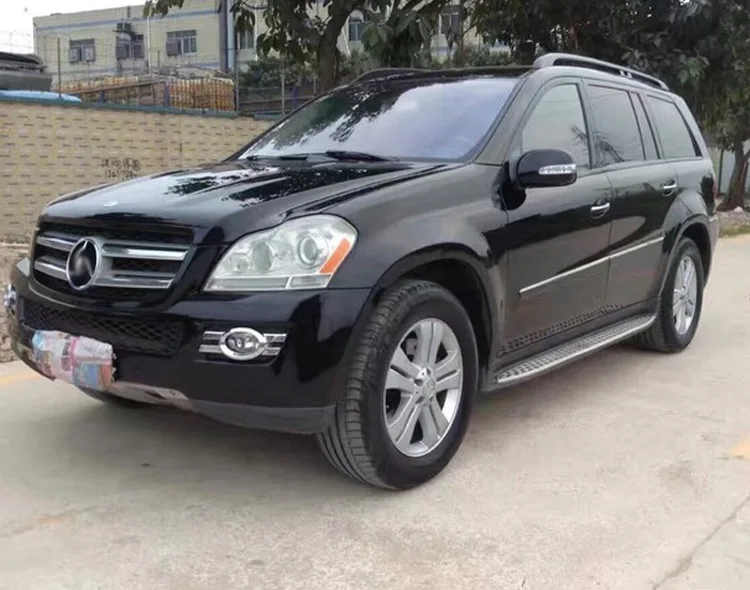 QINYI 1 комплект для Mercedes Benz X164 GL320 GL350 GL450 2006 2007 2009 светодиодный DRL дневные ходовые огни с ABS противотуманных фар Крышка