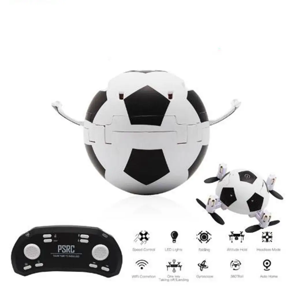 

LeadingStar 2018 World Cup Football Foldable RC Drone 3D Flips One Key Take Off/Landing Headless RC Quadcopter Helicopter