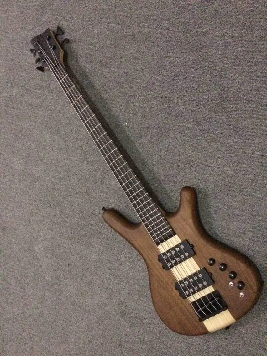 New arrival 5 String electric bass guitar through neck electric bass in natural 150520 New arrival 5 String electric bass guitar through neck electric bass in natural 150520