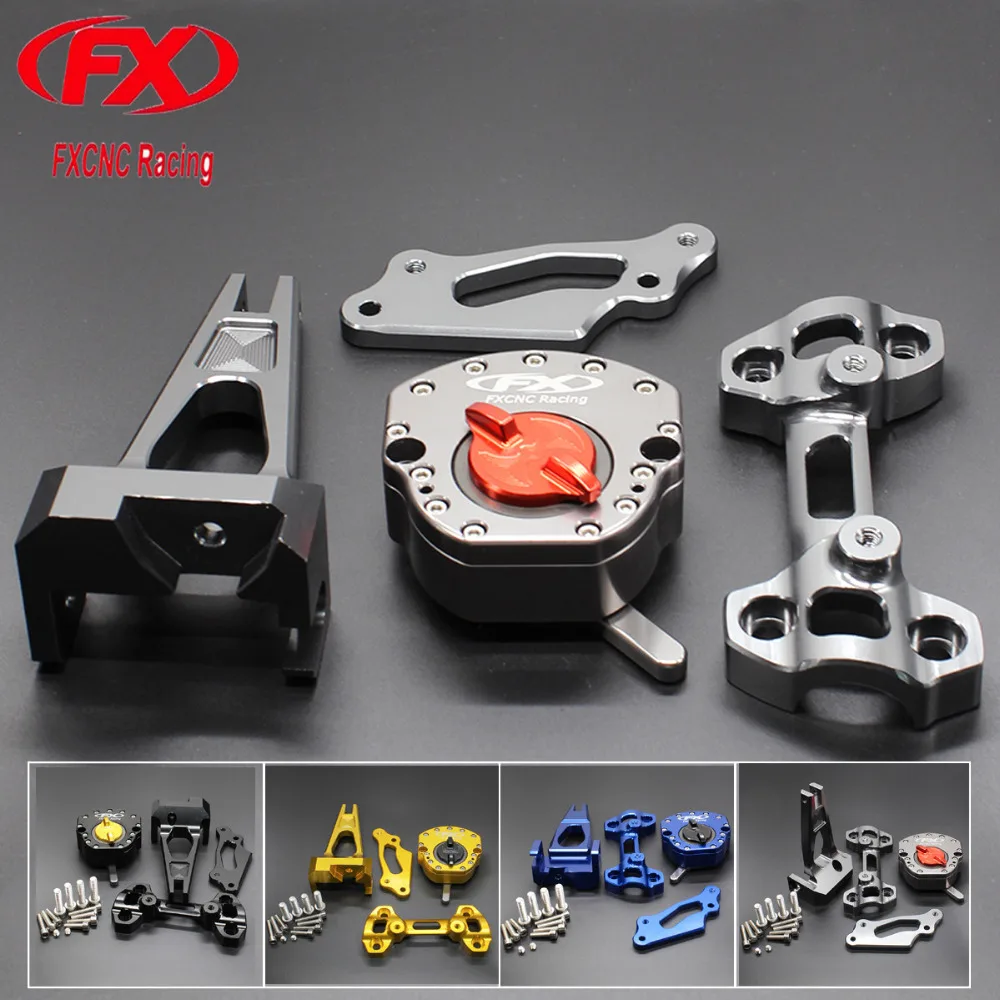 

For Yamaha MT09 FZ09 MT-09 FZ-09 2014 - 2018 17 16 15 CNC Motorcycle Steering Stabilize Damper Bracket Mount Mounting Holder Kit