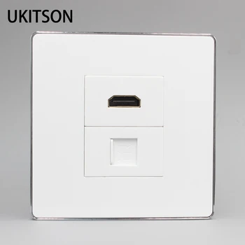 

Modern HDMI2.0 RJ45 Extender HDMI Wall Outlet Panel Female To Female Plug