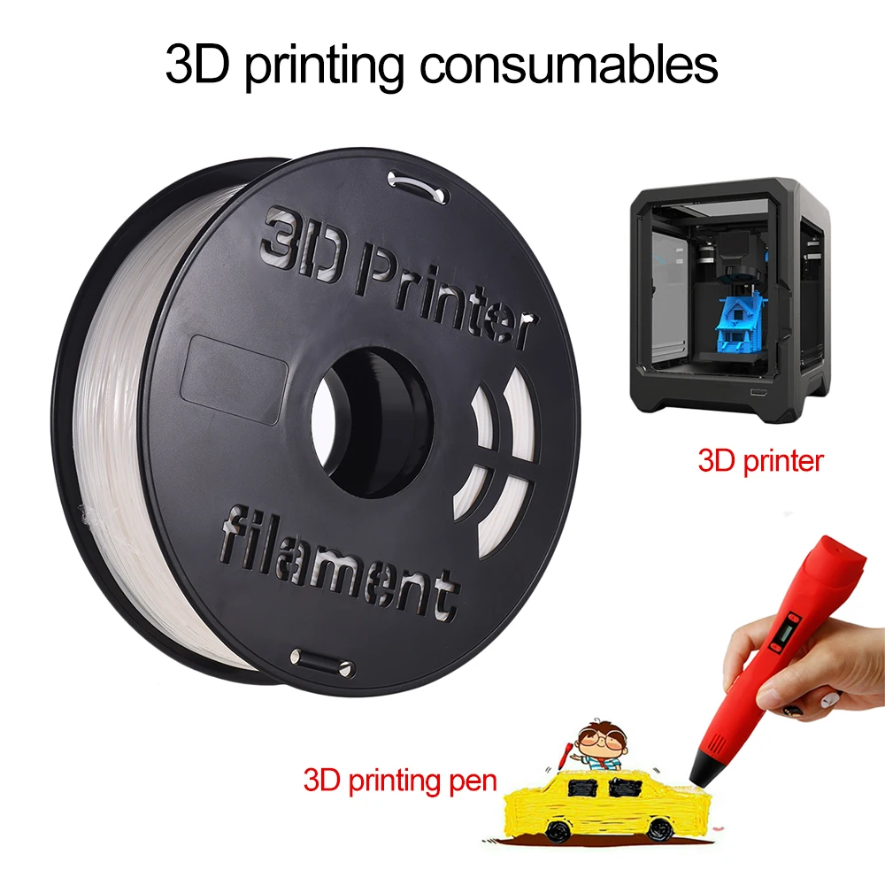 

1KG/ Spool PLA-h 3D Printer Filament 1.75mm Printing Temperature- resistance Material Supplies Ivory White for 3D Printer