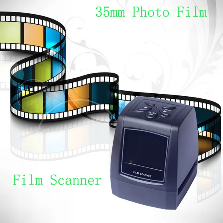  5MP 10MP 35mm Portable SD Card Film Scan Photo Scanners Negative Film Slide Viewer Scanner USB MSDC