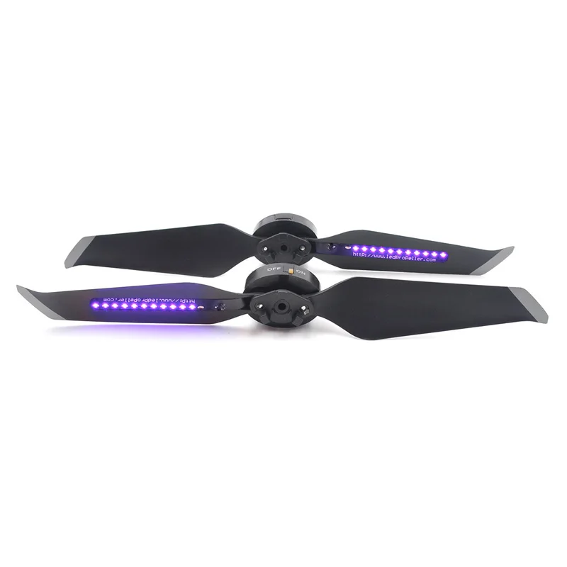 LED light Propeller USB Charging Low Noise Blade Prop Propellers for DJI mavic 2 pro Zoom Drone Accessories 1 (3)