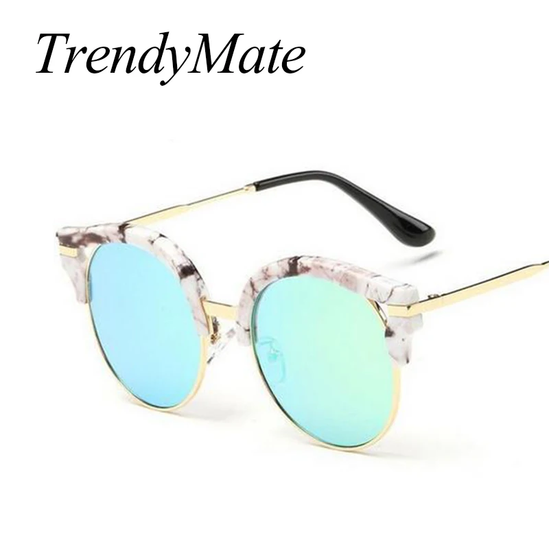 

Hot 2017 Fashion Round Sunglasses Women Eyewear Brand Designer Glasses Multi Color Points Sun Glasses Shades Gafas De Sol 078M