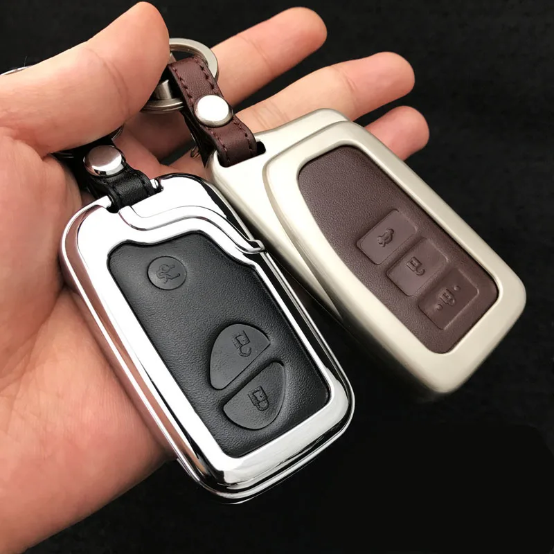 Zinc alloy+Leather Car Styling Key Cover Case For Lexus RX IS ES NX GS GX LX 300 330 350 200 250 270 470 460 570 400 450H CT200H