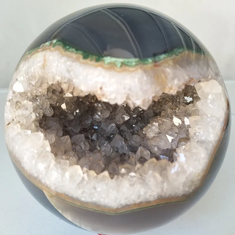 Натуральный камень, Агат шар сферы открытый кристалл кластеры красивый декоративный шар польский сферы Агат полуоткрытые