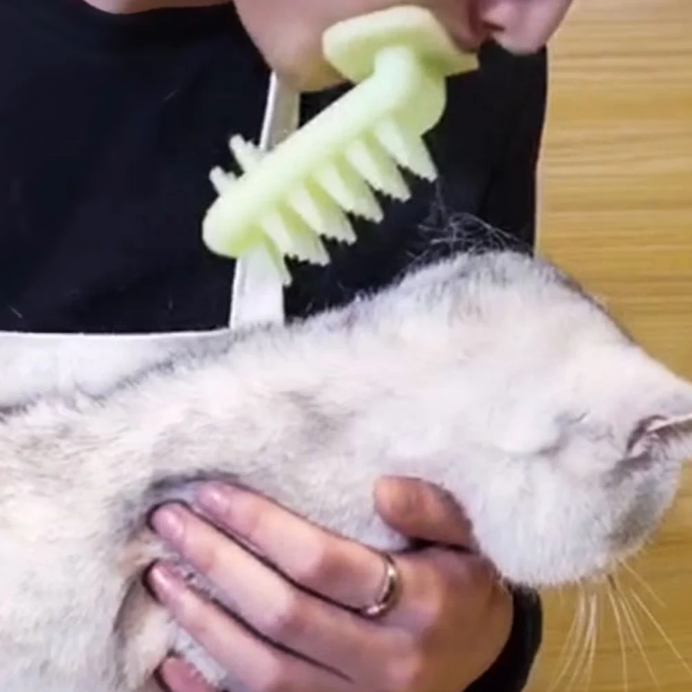 Массажные инструменты Lick Cat кисти для кошек забавная интерактивная игрушка кошка силиконовая расческа портативная осыпающаяся меховая щетка