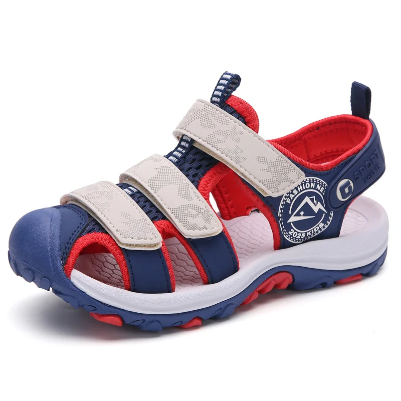 

Summer Shoes Children Fashion PU Kids Sandals Outdoor Beach Boys Sandals Gladiator Clogs Casual Shoes Antiskid Sandalia Infantil