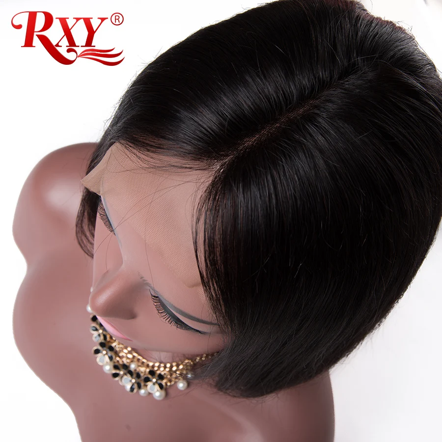 RXY Short Bob Wig Brazilian Remy Short Human Hair Wigs For Black Women 150% 12x6  Pre Plucked Bob Lace Front Human Hair Wigs (2)