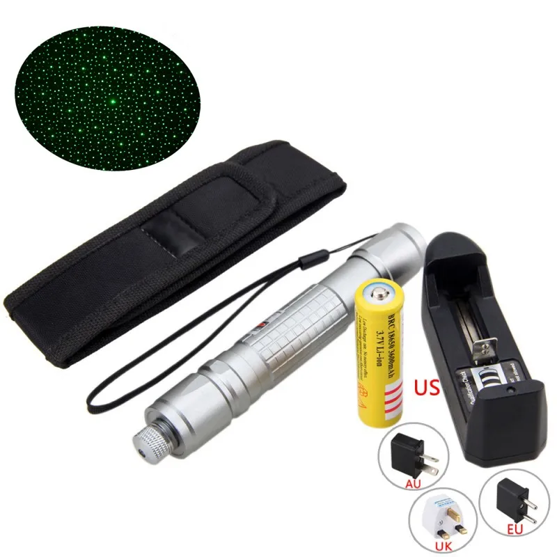 650nm 1 ميجا واط ليزر مؤشرات القلم عرض LED القلم البسيطة حرق شعاع ضوء مع قابلة للشحن 18650 بطارية و شاحن عالمي