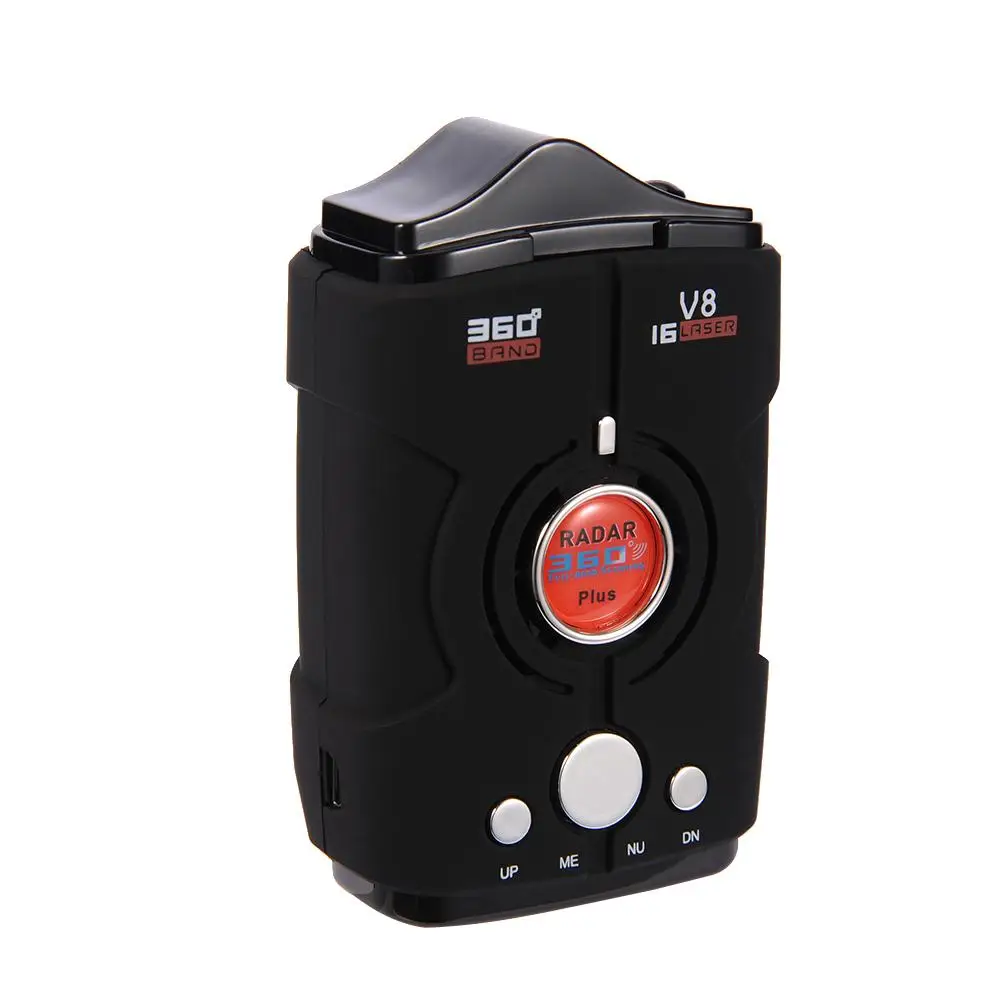 

360 Degree LED Car Radar Speed Warning Device Vehicle Speed Radar V8 Electronic Automotive Speedometer V8 Built-in Speaker
