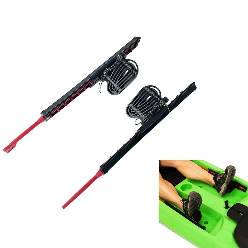 

1 Pair Kayak Canoe Inflatable Boat Adjustable Rudder Control Footrest Foot Brace Pedals DIY Replacement Accessories
