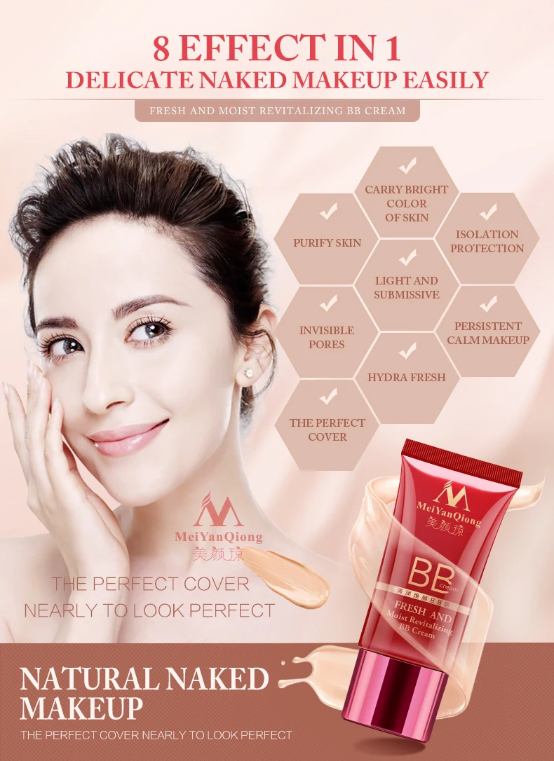 Beli 2018 New Segar Lembab Revitalisasi BB Cream Foundation Perawatan Berwajah Makeup Primer Alami Whitening Mencerahkan Dasar Kecantikan Kosmetik