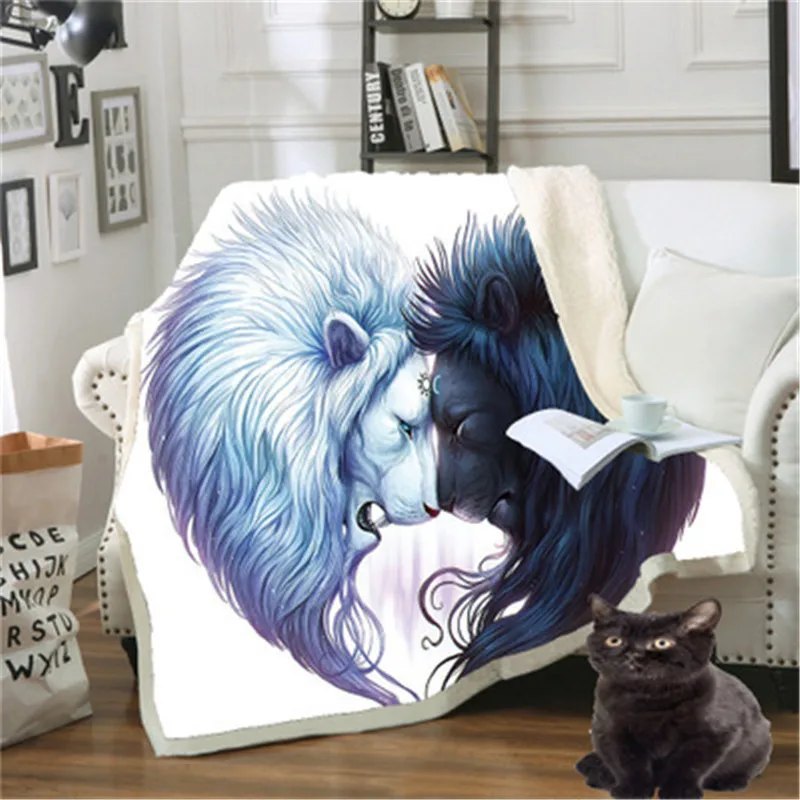 

Premium Blanket Lion Mantas Para Sofa Decorativa Throw Blanket Colcha De Cama Casal Frazadas De Polar Mantas Drop Shipping