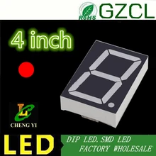 2 шт. 4 дюйм(ов) 1 бит Цифровой пробки 7-сегментный красный светодиод Дисплей 122*90*15 мм nixie труба " 4in общий катод Пластик из металла