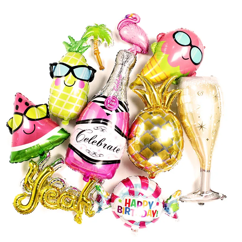 

Halloween Party Flamingo/Pineapple/Beer cup Foil Balloons Helium Air Ballon for Happy Birthday Kids Adult Event Party Supplies