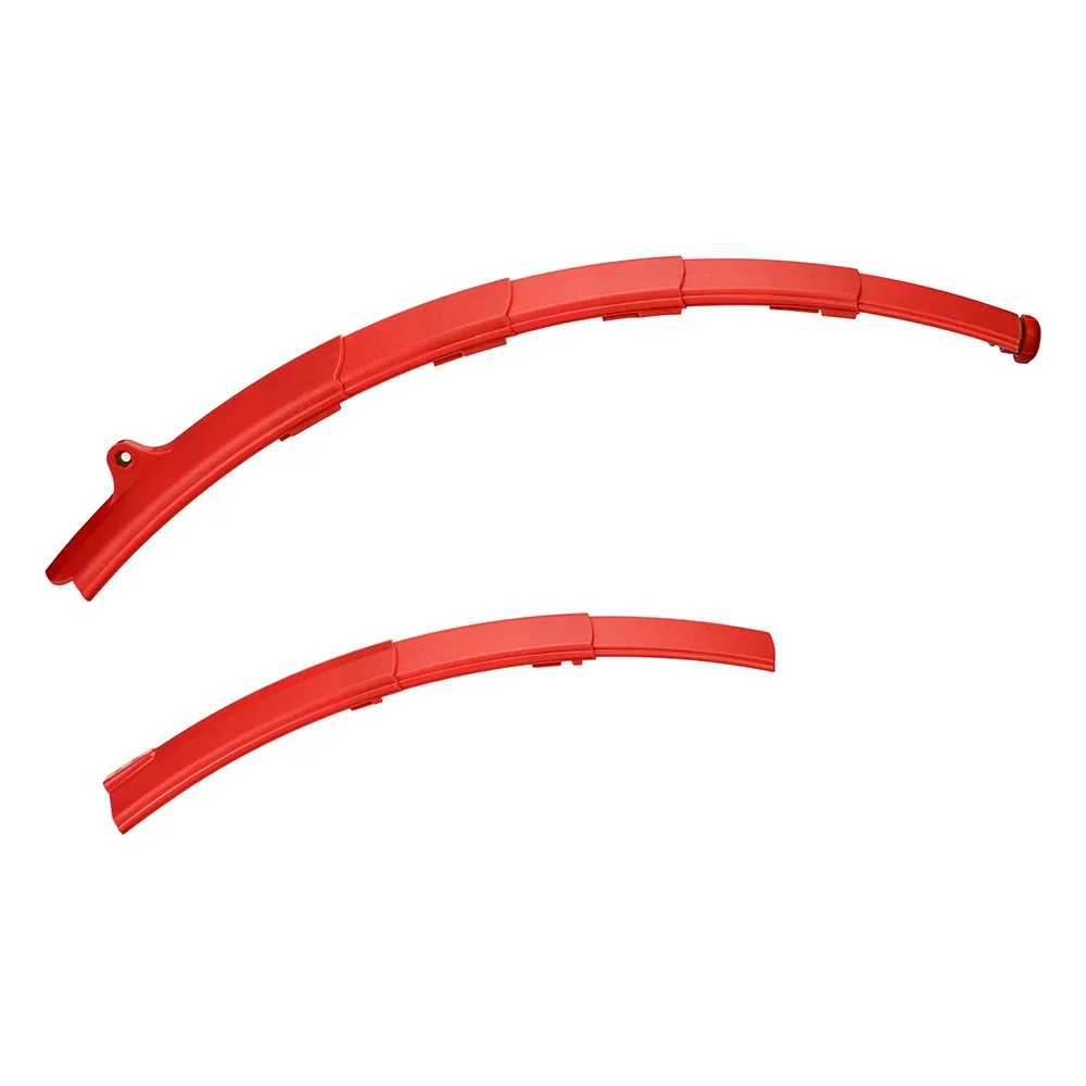 Mountain Bike Fenders Set Retractable Front Rear Mudguards With Tail Light Sports Outdoors Interior Design Soft Plastic #4S05 (10)