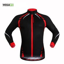 WOSAWE 2017 New Long Sleeve Men’s Cycling Jersey Winter Thermal Fleece Windproof Sportswear MTB Bike Bicycle Cycling Clothing